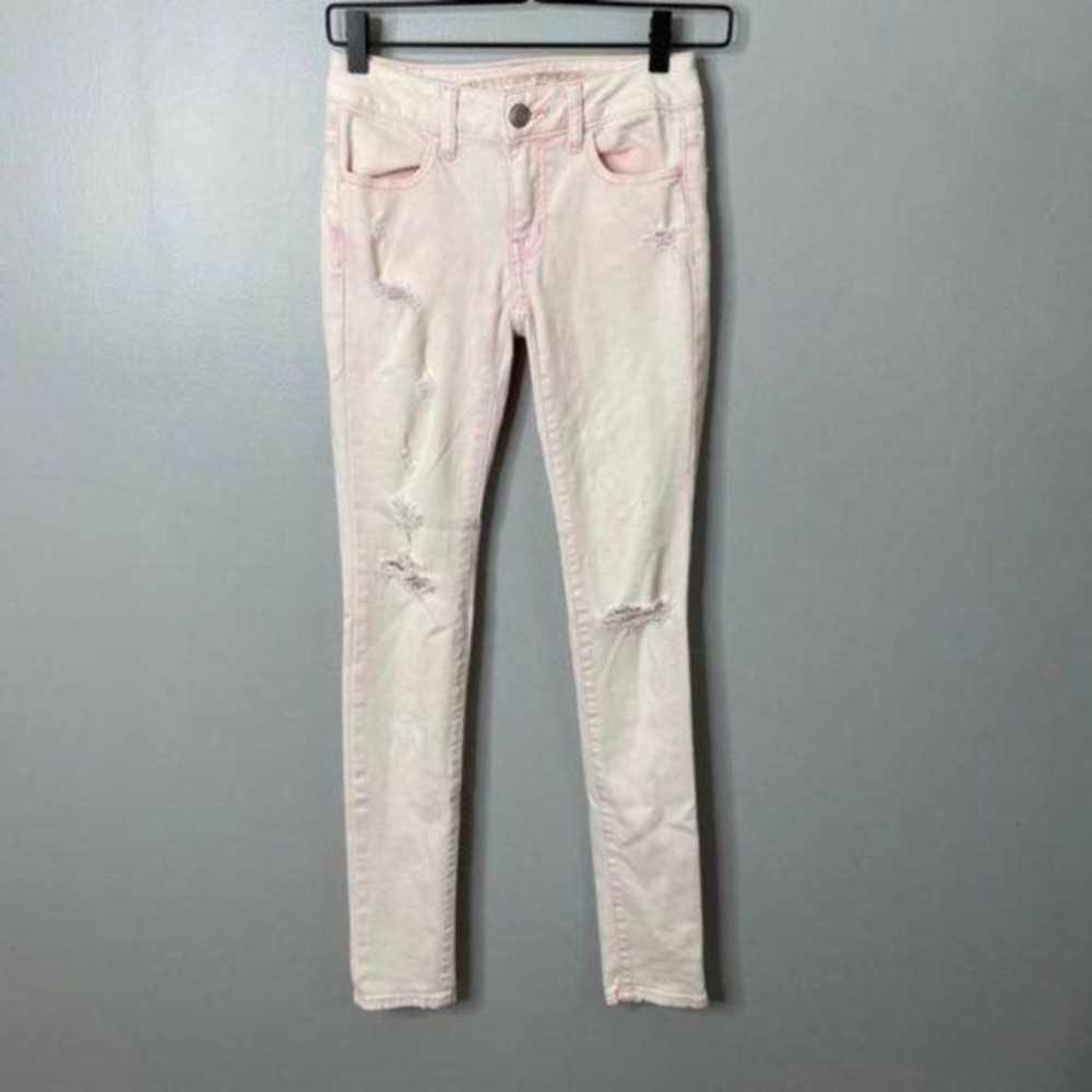 American Eagle Pink Jeggings‎